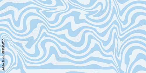 Abstract background seamless pattern with colorful waves. Trendy vector illustration in retro psychedelic style