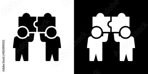 Collaboration Icon Vector Illustration. Flat Style Design Created For Creative Flexibility In Light And Dark Versions. 