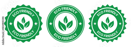 Set of eco friendly icons. Ecologic food stamps. Organic natural food labels. eco friendly logo, label, sign, badge, symbol, banner, line, flat vector, isolated illustration.
