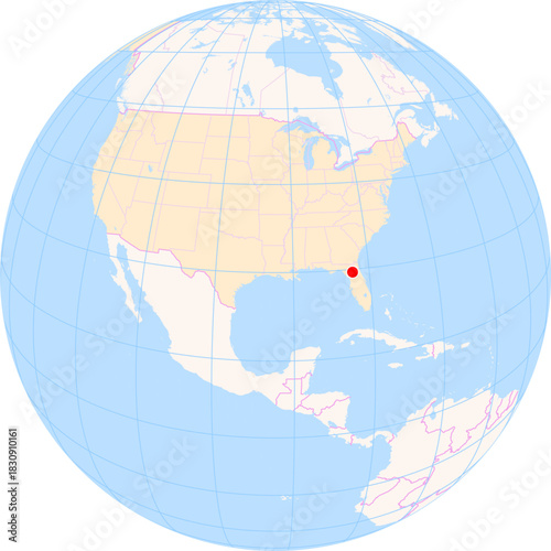 Location Map of Gainesville Regional Airport (Gainesville, Florida, United States). IATA-code: GNV. No labels at all.