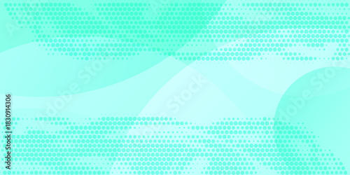 Fototapeta Naklejka Na Ścianę i Meble -  Abstract green wave background. Fluid shapes composition. vector design concept.