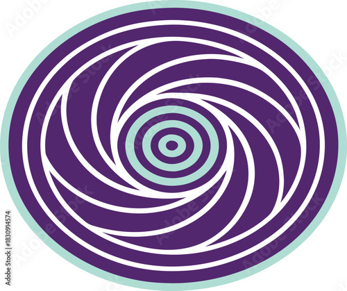 Abstract swirling line pattern design with a sense of motion and depth