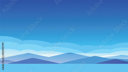 Clean and airy blue sky gradient wash for banners and advertisements
