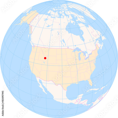 Location Map of Idaho Falls Regional Airport (Fanning Field) (Idaho Falls, Idaho, United States). IATA-code: IDA. No labels at all.