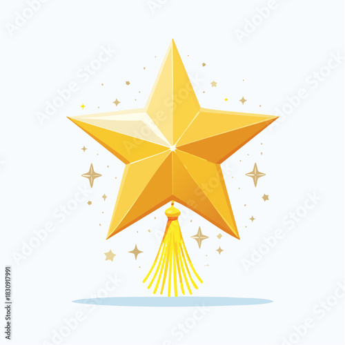 Flat Design Epiphany Star Icon