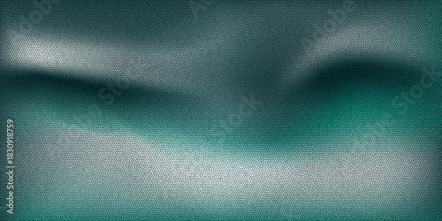 White green blurred gradient on dark grainy background, glowing light spot, copy space