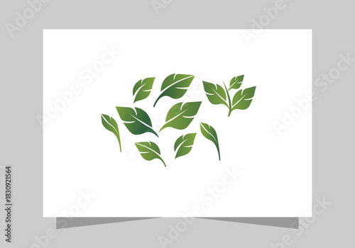 Green Nature and Agriculture Logo Elements Collection vector design 