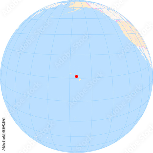 Location Map of Lanai Airport (Lanai, Hawaii, United States). IATA-code: LNY. No labels at all.