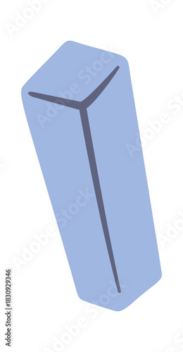 Blue constructive block children toy