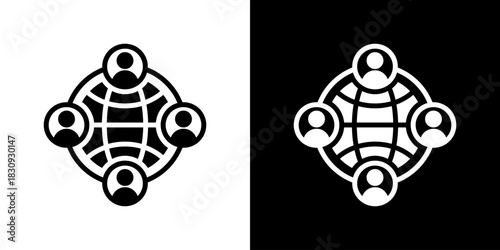 Network Icon Vector Illustration. Flat Style Design Created For Creative Flexibility In Light And Dark Versions.