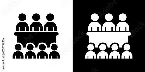 Committee Icon Vector Illustration. Flat Style Design Created For Creative Flexibility In Light And Dark Versions.