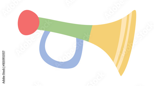 Colorful children toy trumpet noisemaker