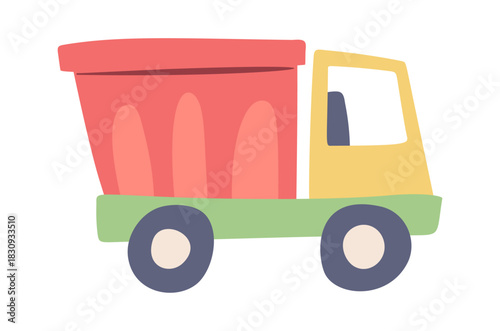 Toy dumping truck children car