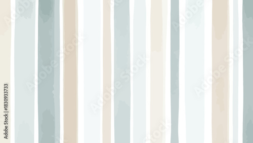Abstract background with gentle vertical watercolor stripes in muted pastel and earthy tones, offering a serene texture for contemporary graphic design and decorative projects