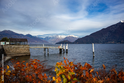 Autumn scene on Lake Como