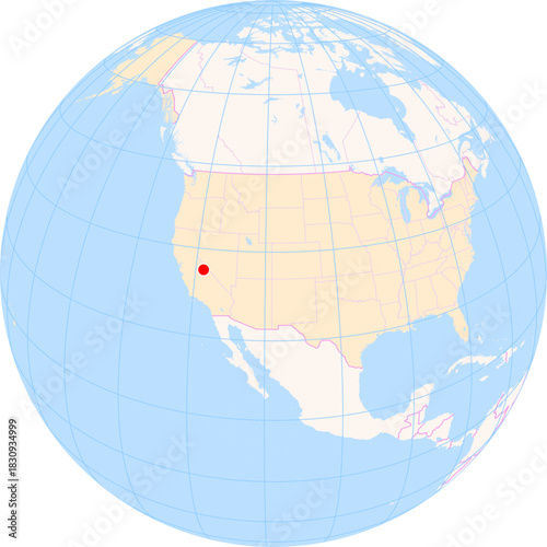 Location Map of Mammoth Yosemite Airport (Mammoth Lakes, California, United States). IATA-code: MMH. No labels at all.
