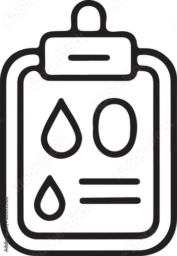 Blood Test Results Clipboard Icon