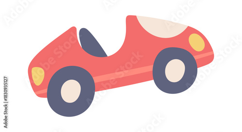 Cute red car children toy