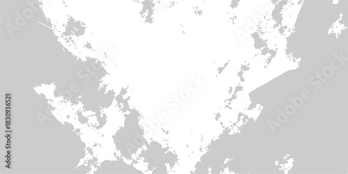 Abstract black and white grunge texture background of a European continent map illustration with worn border design