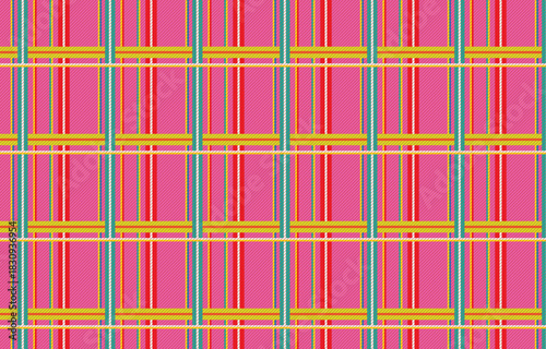 Mexican indian design with tribal ethnic themes on a geometric seamless background Beautiful textile print with native American tribal elements in an ethnic traditional style. Folk fashion from Mexico