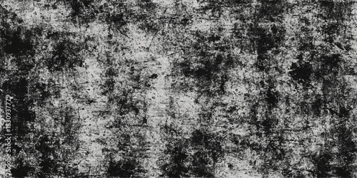 Black and white grunge textured background with old wall and vintage surface