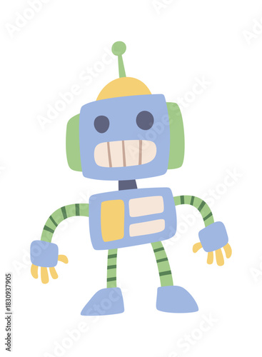 Cute robot toy lovable character