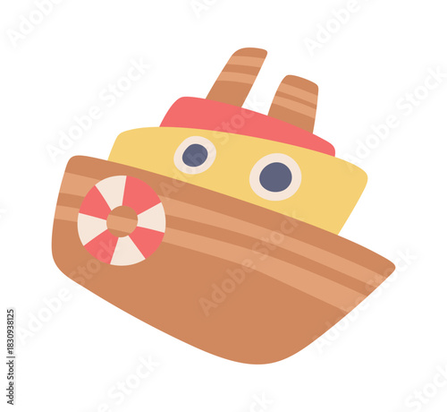 Toy ship for kids games