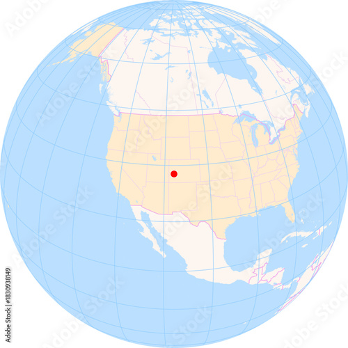 Location Map of Montrose Regional Airport (Montrose CO, Colorado, United States). IATA-code: MTJ. No labels at all.