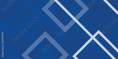 Abstract stripe blue background with dynamic effect. Motion vector Illustration with white lines decoration. Trendy dark navy blue gradients. Can be used for advertising, marketing, presentation