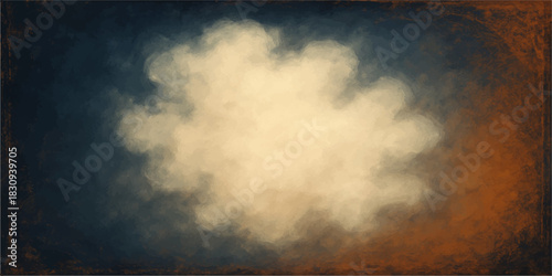 Dark and stormy abstract grunge film strip background with a blue clouds cape texture