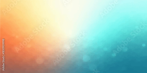 Abstract colourful background with bokeh, bright orange and blue light explosion texture