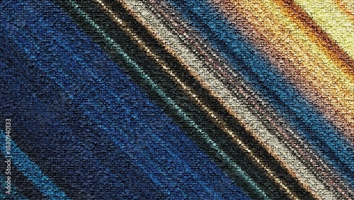 細かい粒子で構成された青い模様