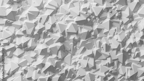 Fototapeta Naklejka Na Ścianę i Meble -  たくさんの不規則に配置された白い立方体