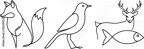 Abstract geometric composition with vibrant color blocks and clean lines suitable for modern design backgrounds and digital art projects