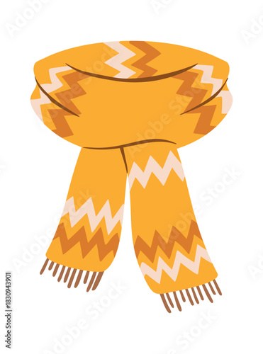 Winter scarf knitted handmade accessory