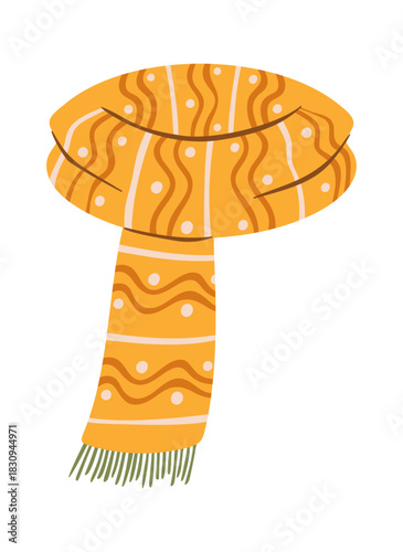 Winter scarf woolen elegant accessory