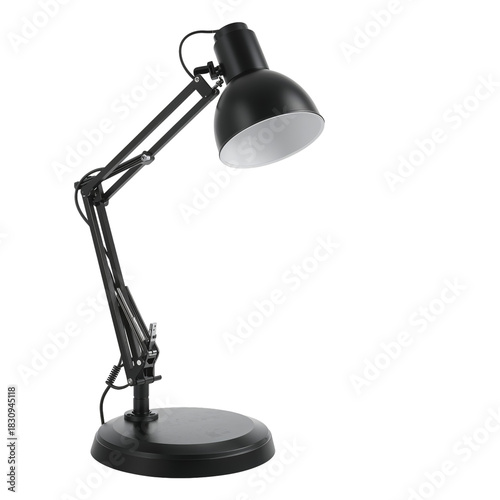 Modern Black Desk Lamp With Adjustable Arm for Workspace Lighting