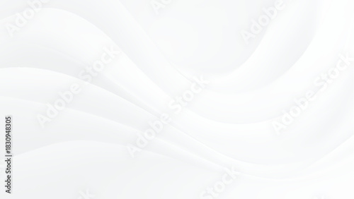 Clean white abstract background with elegant soft flowing wavy textile texture Vector, illustration