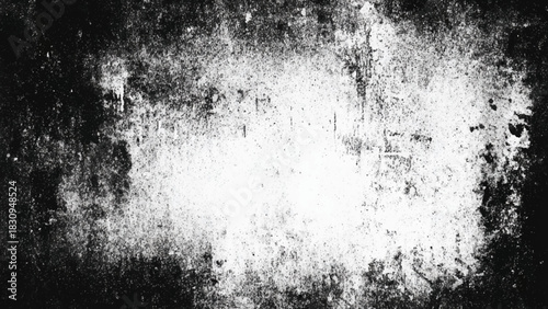 Abstract grunge texture with distressed rough surface in black and white Vector, illustration