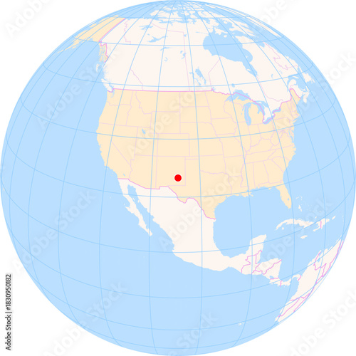 Location Map of Airport Roswell Air Center (Roswell, New Mexico, United States). IATA-code: ROW. No labels at all.