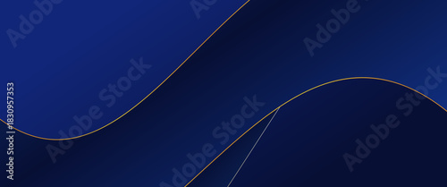 Deluxe navy blue wavy line abstract background, sparkling decorative wavy line background for invitations, certificates. simple textures,