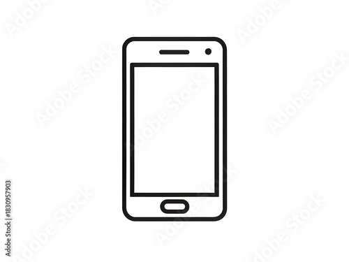 Smartphone icon isolated on white background