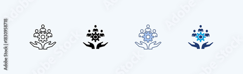 Workplace Culture Multiple Icon Illustration Vector