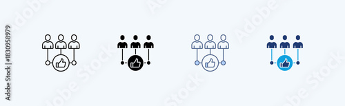 Feedback System Multiple Icon Illustration Vector