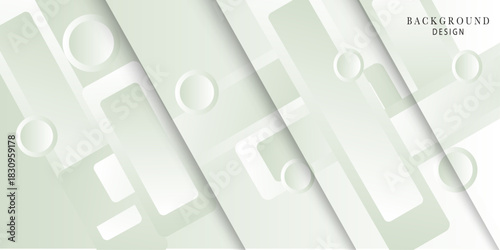 Abstract banner modern elegant mint banner with creative design