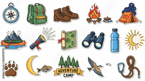 Outdoor Adventure and Camping Gear Collection.