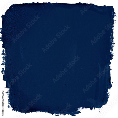 Dark Navy Blue Paint Sample Used in Modern Home Decor Design Projects