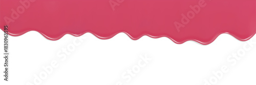 Colorful Ice Cream Inspired Dripping Glaze Over White Background