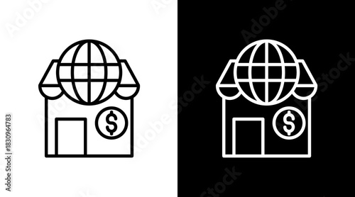 Ecommerce White Icon Set Vector 