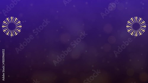 Party background with sparkles and fireworks